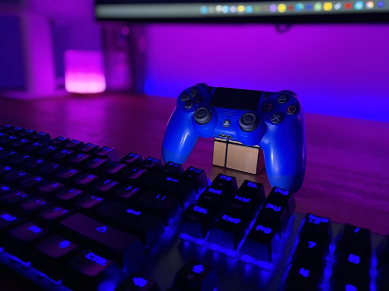 Boss battle screenshot with neon particle effects